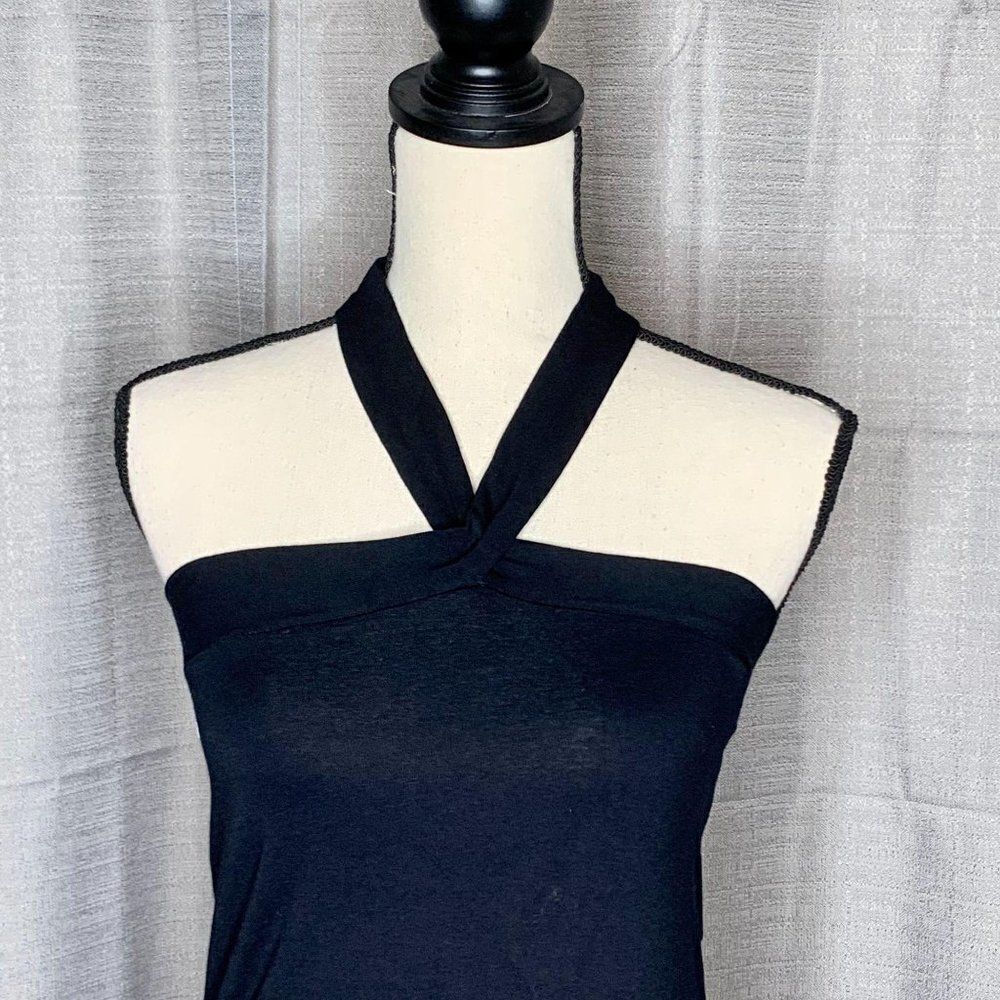 Milkyway USA Black Halter Sleeveless Tank Top L - Picture 3 of 8